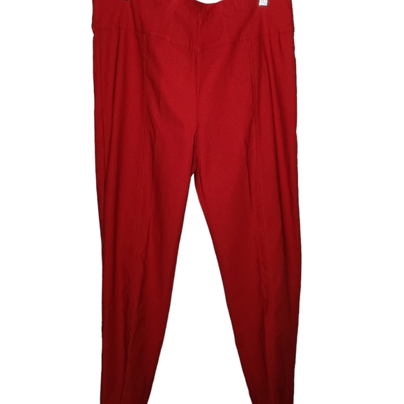 NWT, New Directions, Women's Red, slim leg pants. Size 14. - Picture 4 of 10